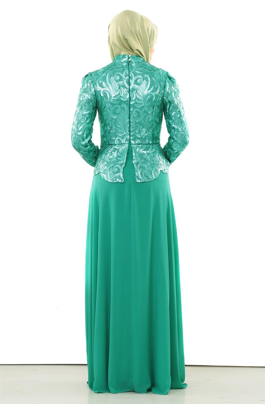 Evening Dress Dress-Aqua 5205-20
