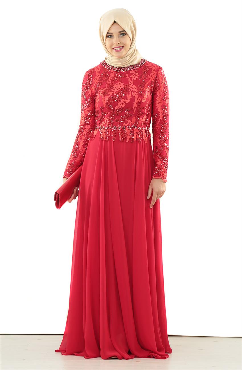 فستان سهرة فستان-أحمر ar-5219-34