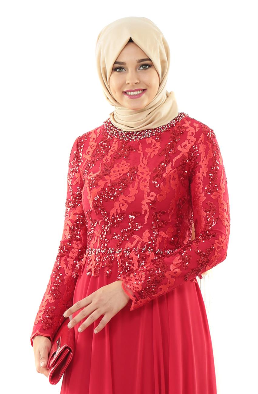 فستان سهرة فستان-أحمر ar-5219-34