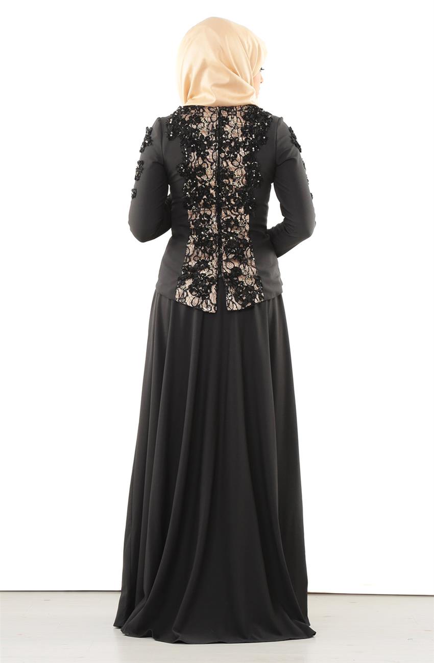 Evening Dress Suit-Black Gold 5732-0193