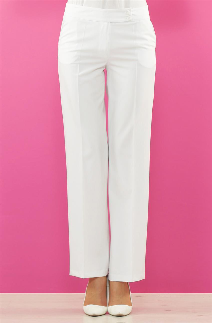 Pants-White 1255-02