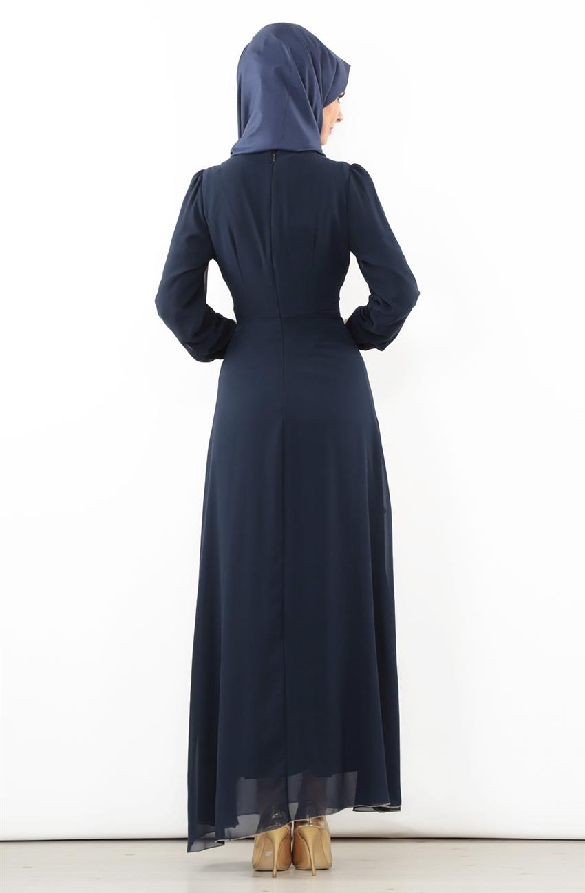 Evening Dress Dress-Navy Blue 540031-17