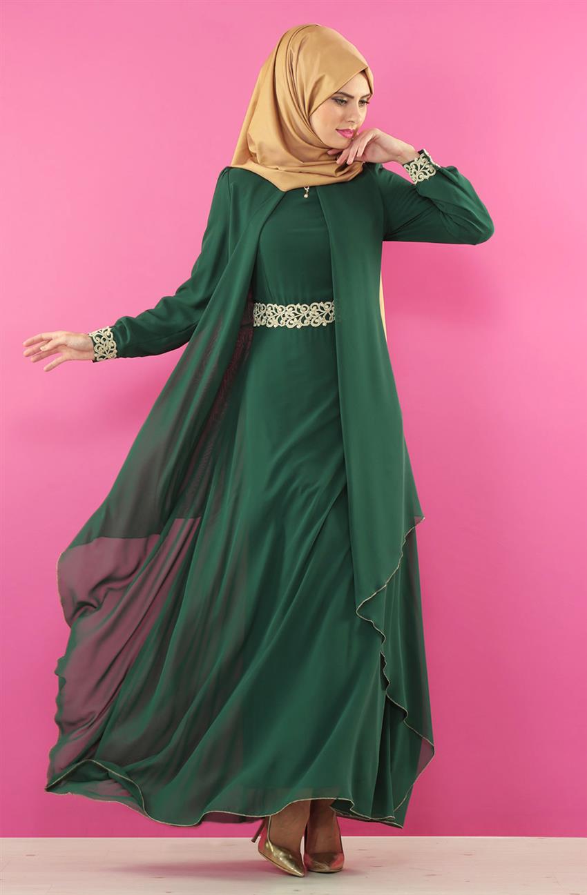 Evening Dress Dress-Emerald 540031-62