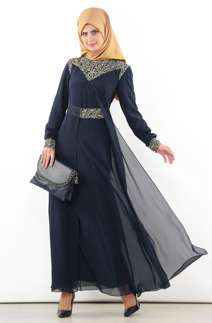Evening Dress Dress-Navy Blue 540551-17