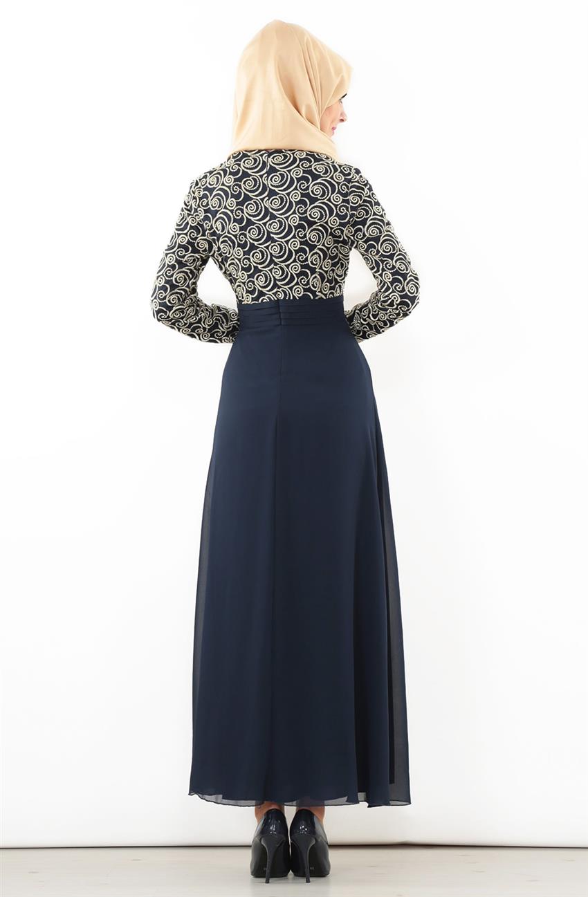 Evening Dress Dress-Navy Blue 545601-17