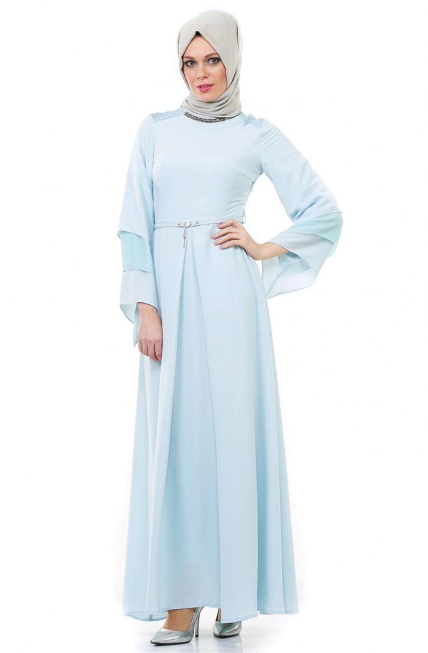 Doque Evening Dress Dress-Açik Blue DO-A4-64023-42