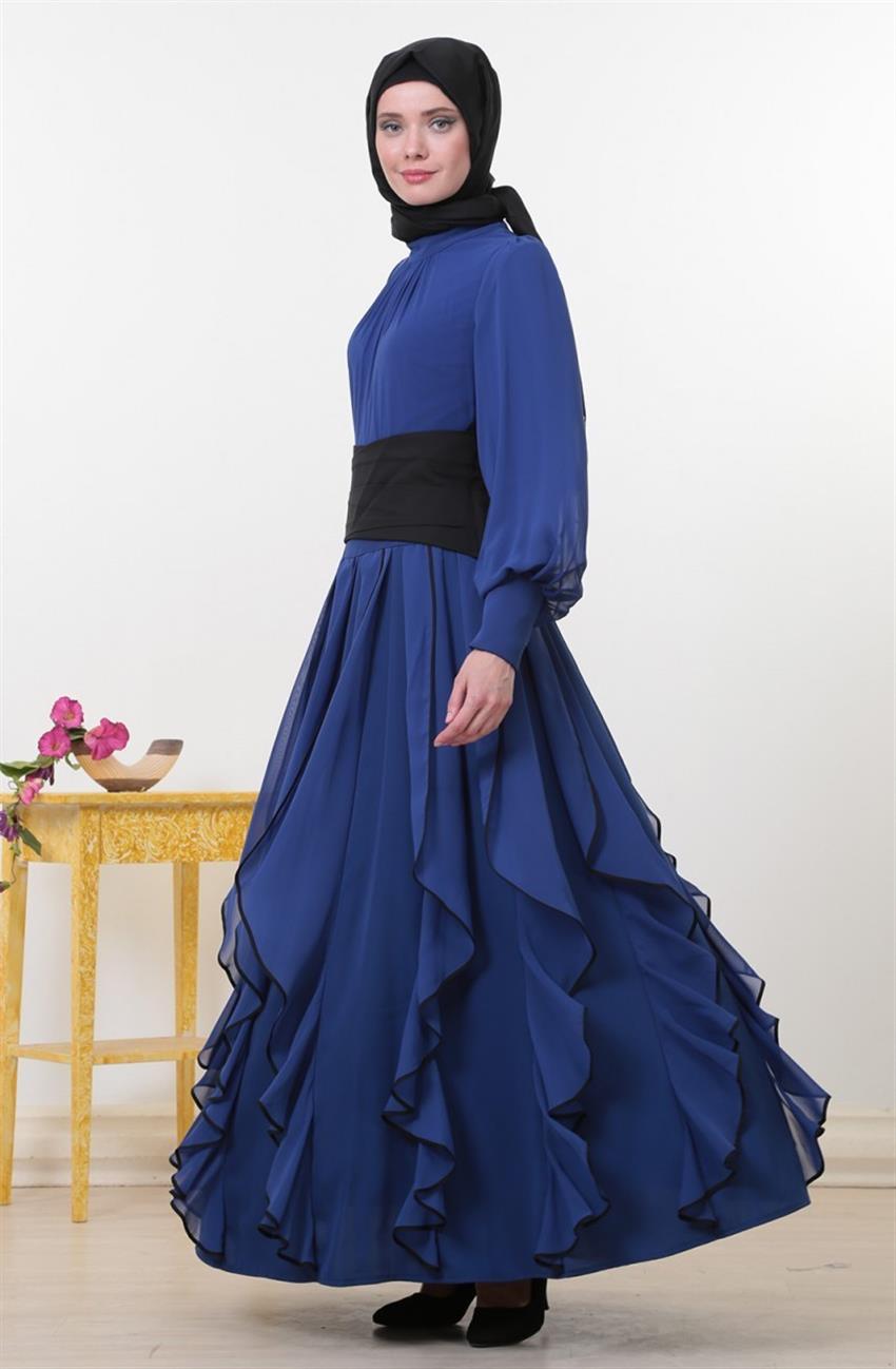 فستان سهرة فستان-أزرق غامق ar-3554-74