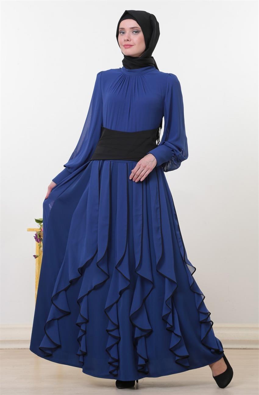 فستان سهرة فستان-أزرق غامق ar-3554-74