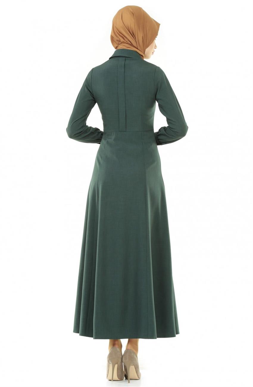 Zümrüt Elbise Yeşili DO-A5-63022-84