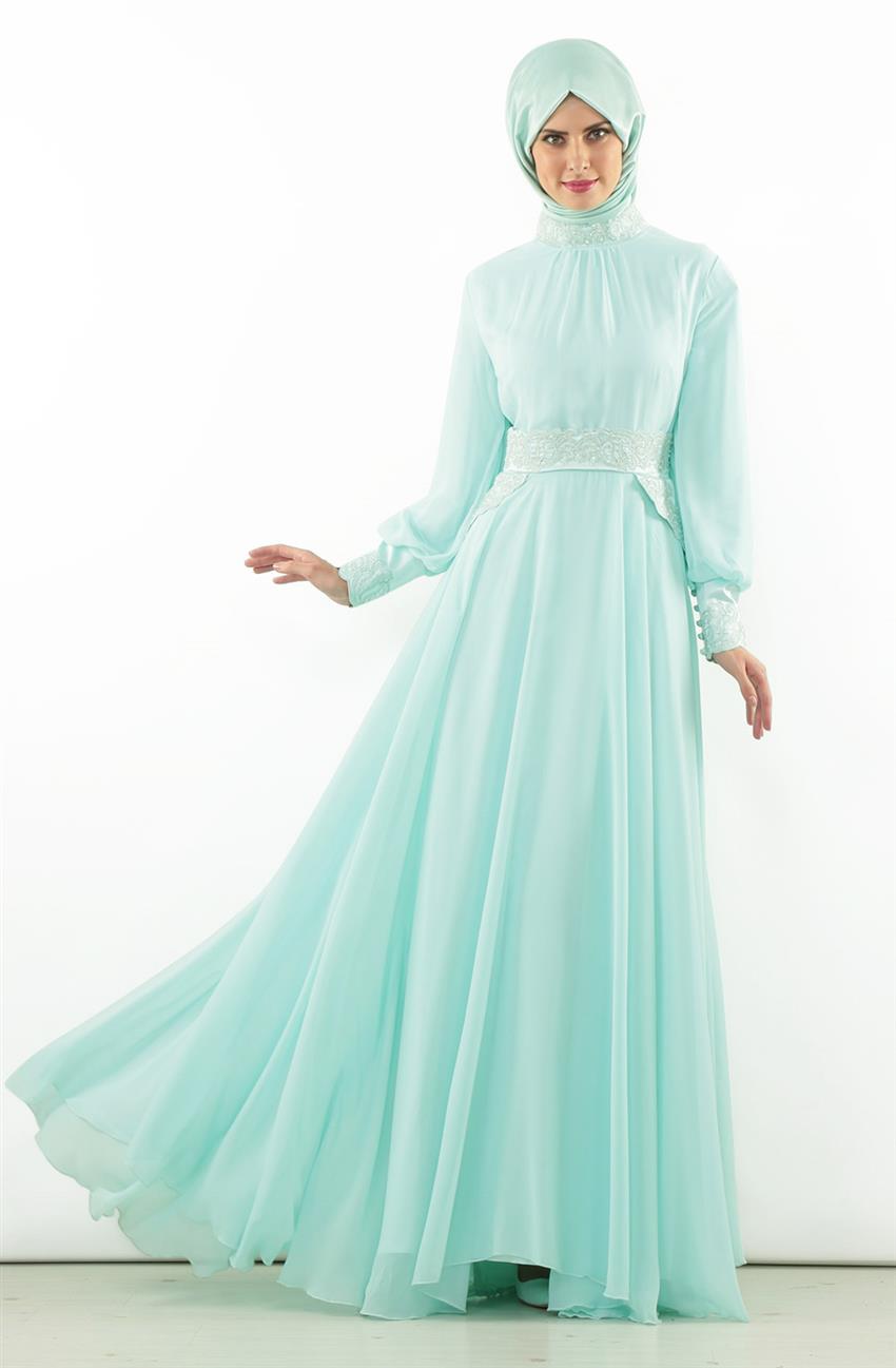 فستان سهرة فستان-أخضر DO-A4-64024-54