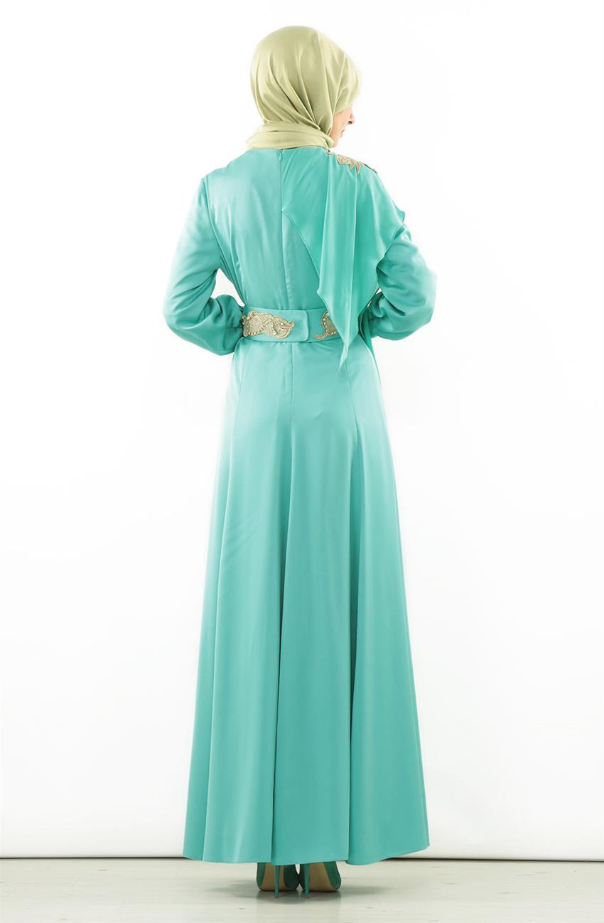Evening Dress Dress-Cyan KA-B5-23078-18