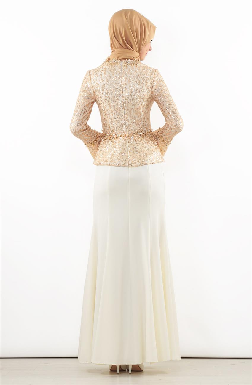 Evening Dress Dress-Gold 5138-93