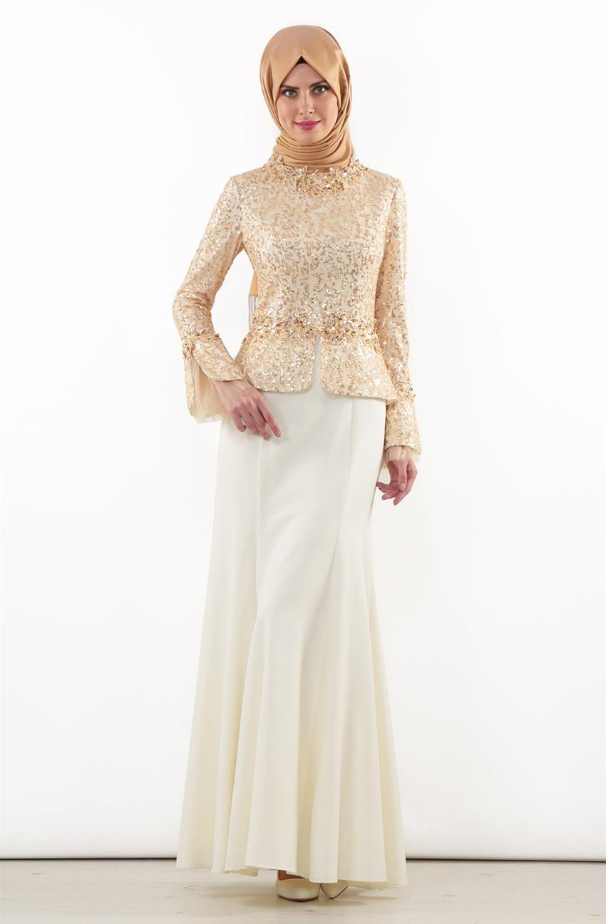 Evening Dress Dress-Gold 5138-93