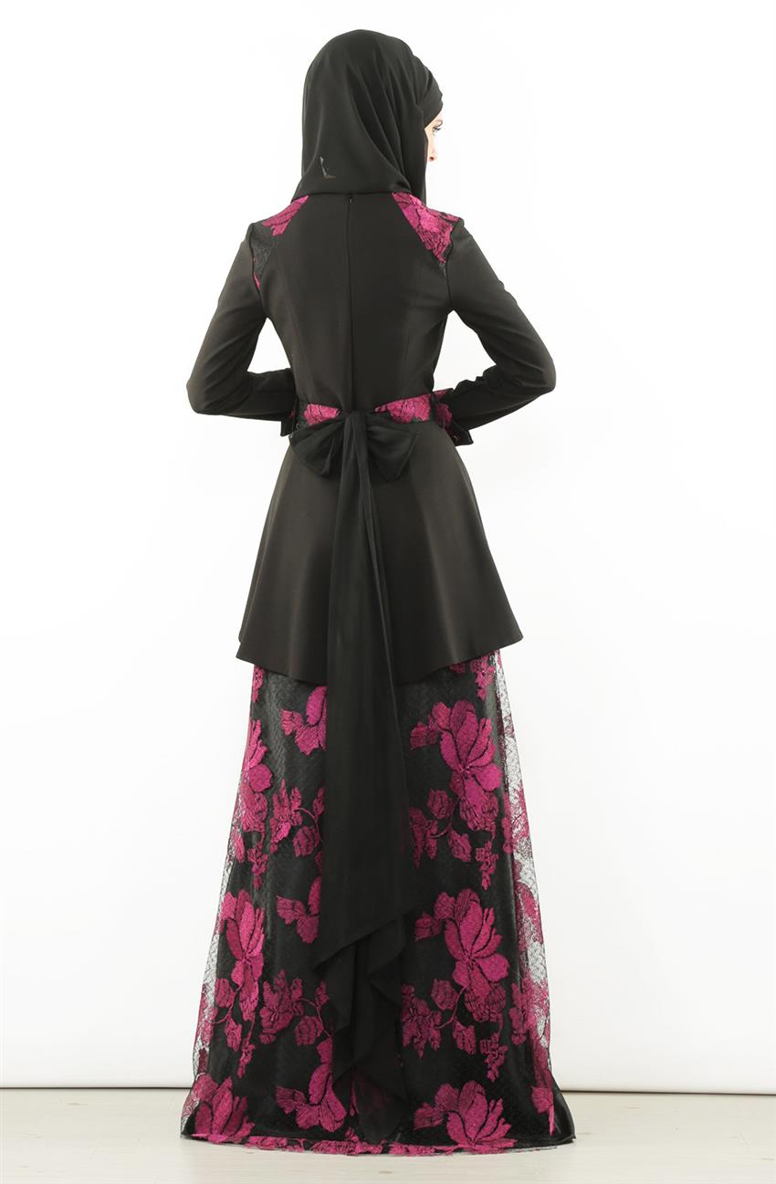 Evening Dress Dress-Fuchsia 5702-43
