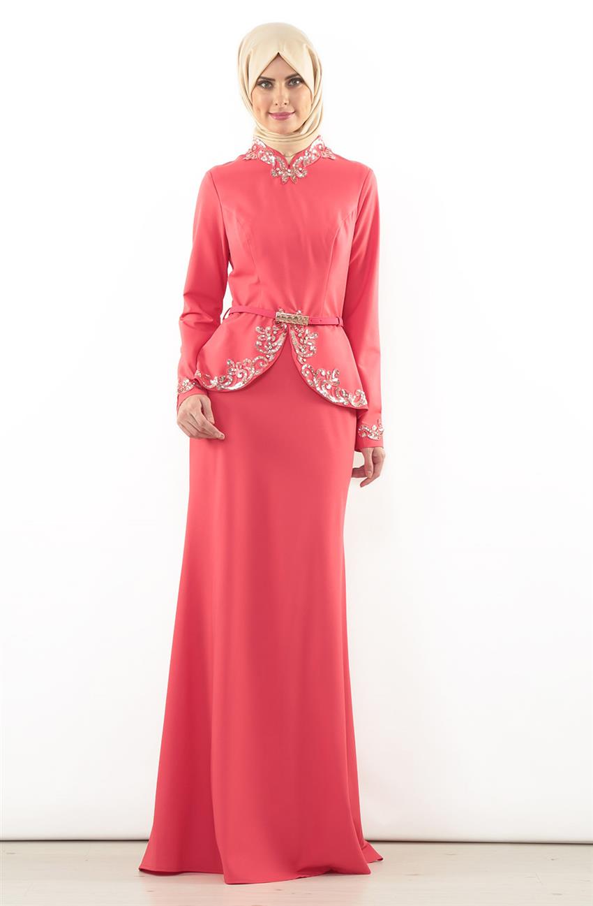Evening Dress Dress-Pomegranate Flower 5703-40
