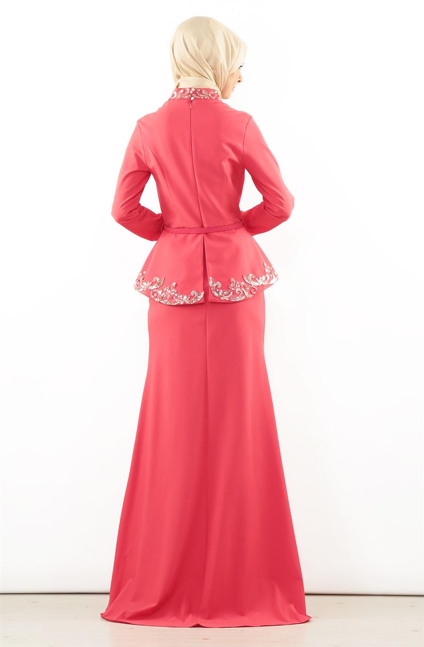 Evening Dress Dress-Pomegranate Flower 5703-40