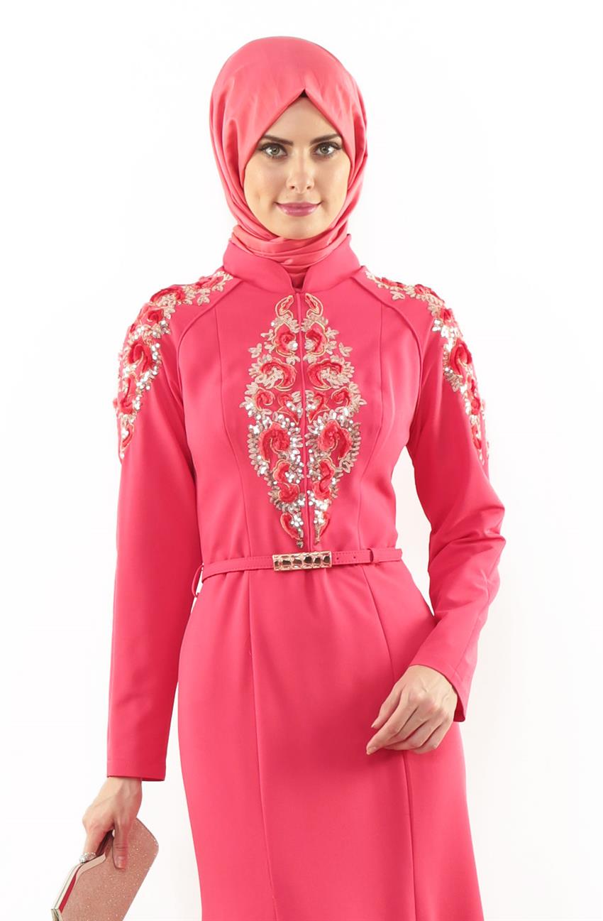 Evening Dress Dress-Pomegranate Flower 5709-40