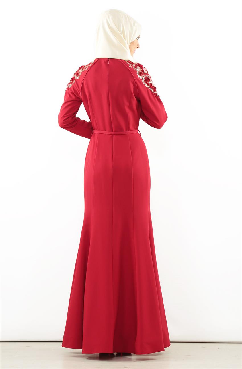 Evening Dress Dress-Red 5709-34