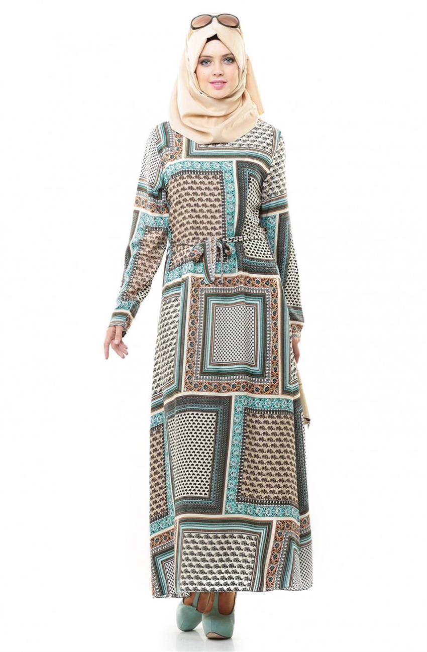 Aybqe Dress-Turquoise 7183-19