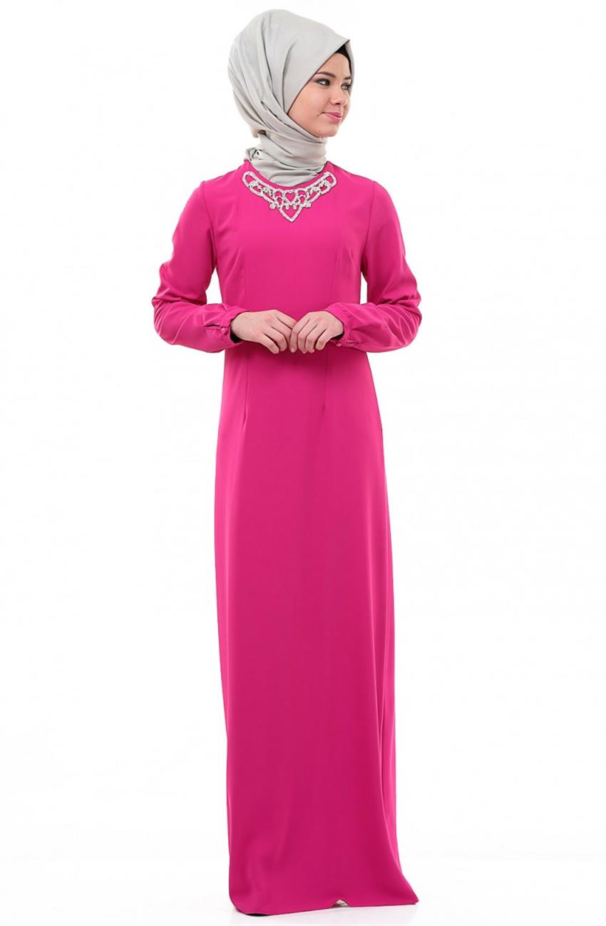 Evening Dress Dress-Fuchsia 4562-008-43