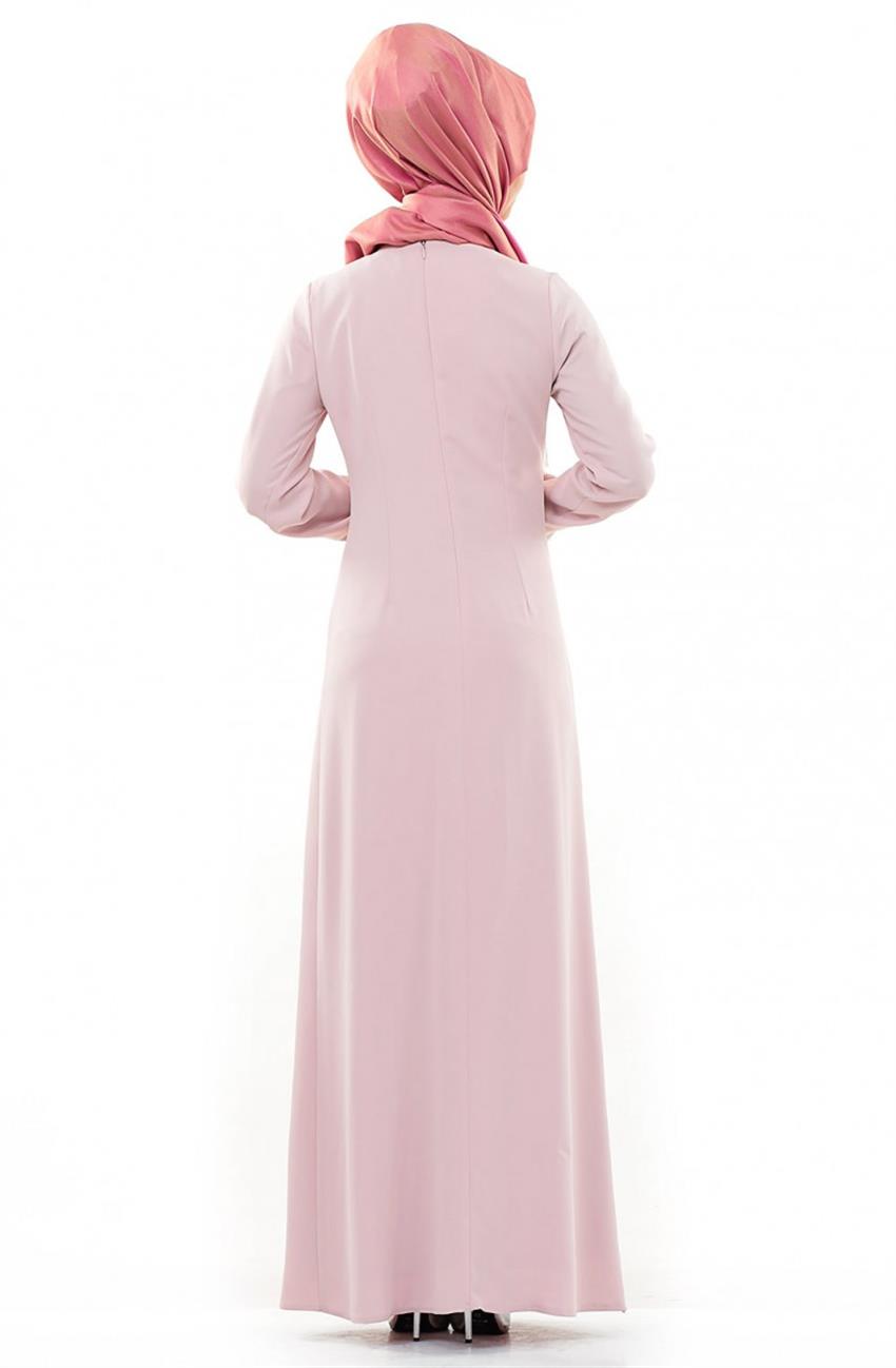 فستان سهرة فستان-لون البودرة ar-4562-015-41