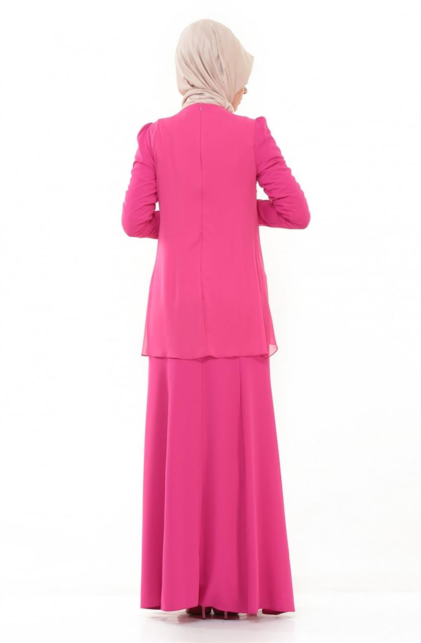 Evening Dress Dress-Fuchsia 4622-008-43