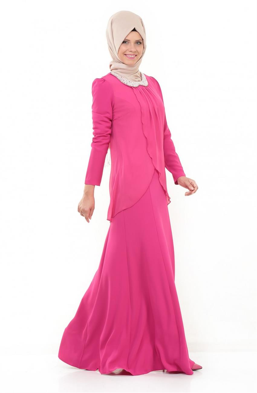 Evening Dress Dress-Fuchsia 4622-008-43