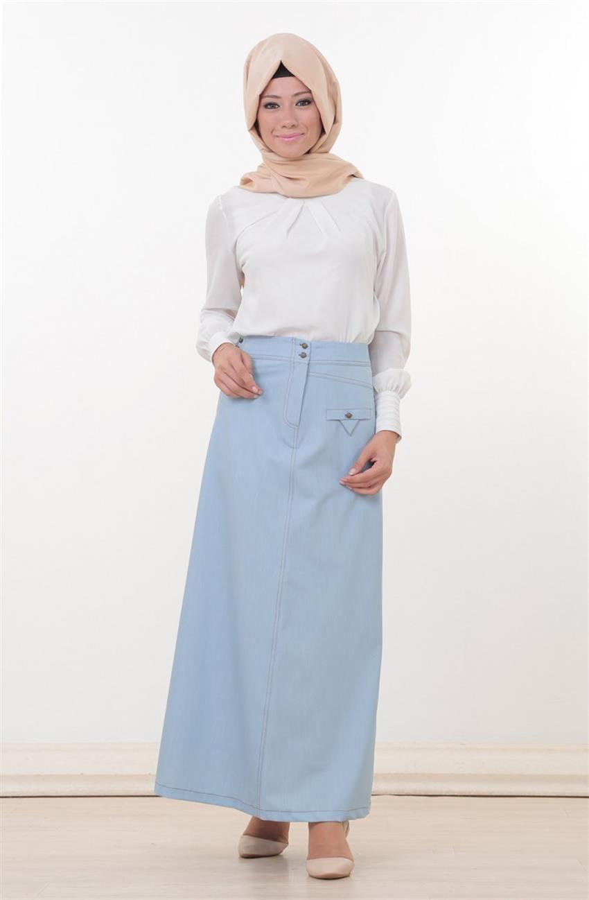 Skirt-Açik Blue 6381-061-15