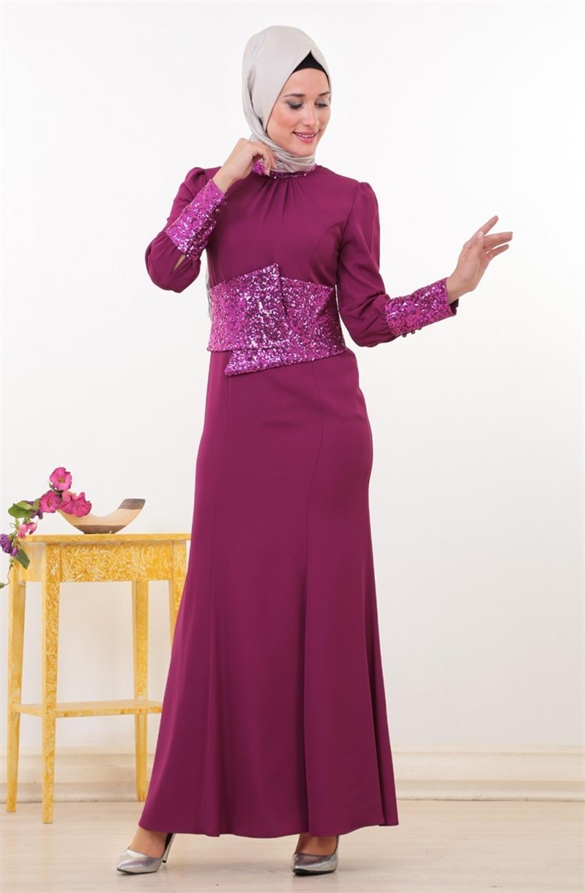 Evening Dress Dress-Fuchsia 4357-008-43