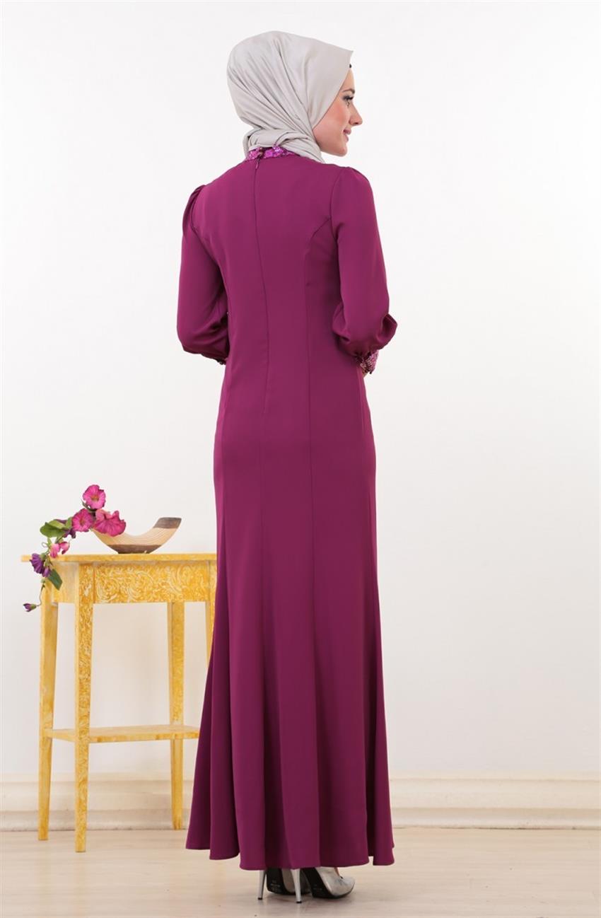 Evening Dress Dress-Fuchsia 4357-008-43