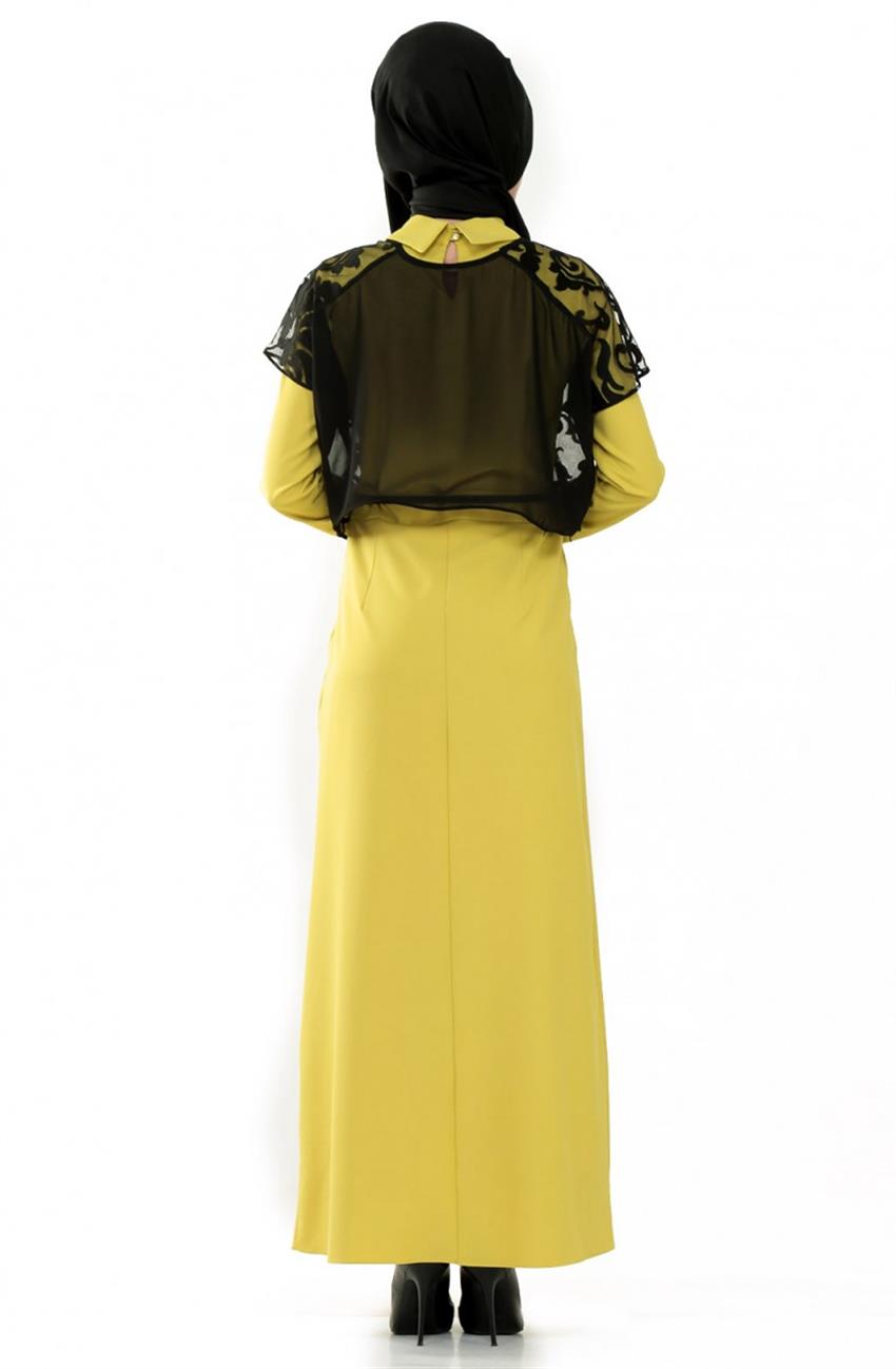 Evening Dress Dress-Fıstık Greeni 4565-211-23