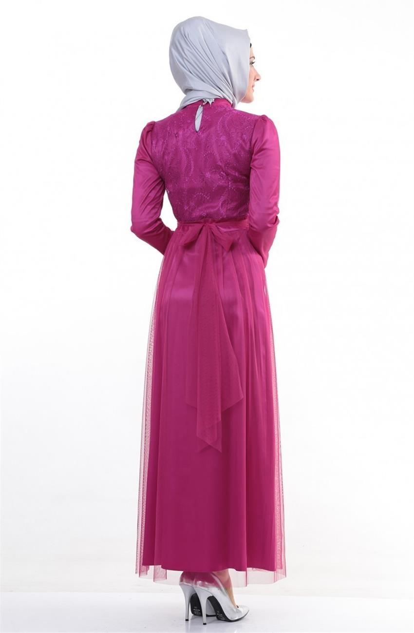 Evening Dress Dress-Fuchsia 4367-008-43