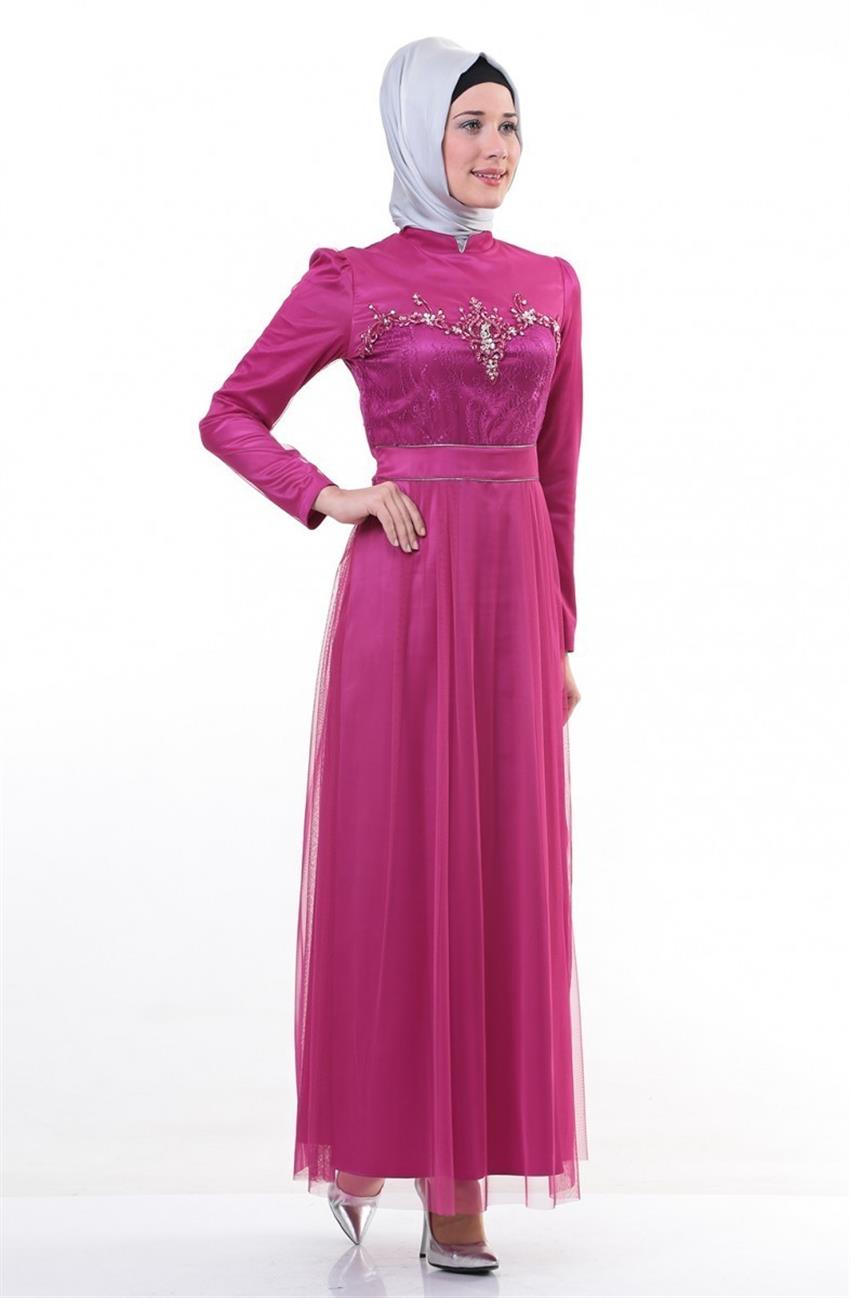 Evening Dress Dress-Fuchsia 4367-008-43