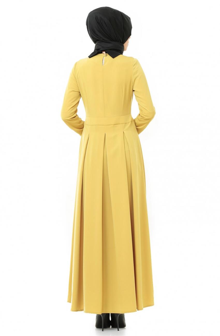 Sarı Elbise S3248-28