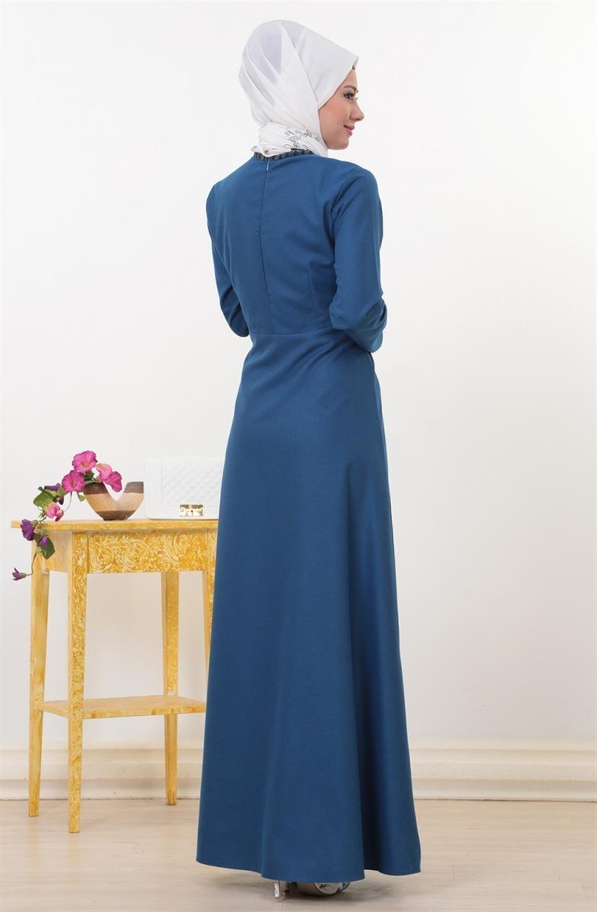 فستان-نيلي DB1019-83