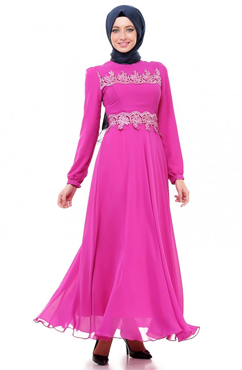 Evening Dress Dress-Fuchsia 5206-43