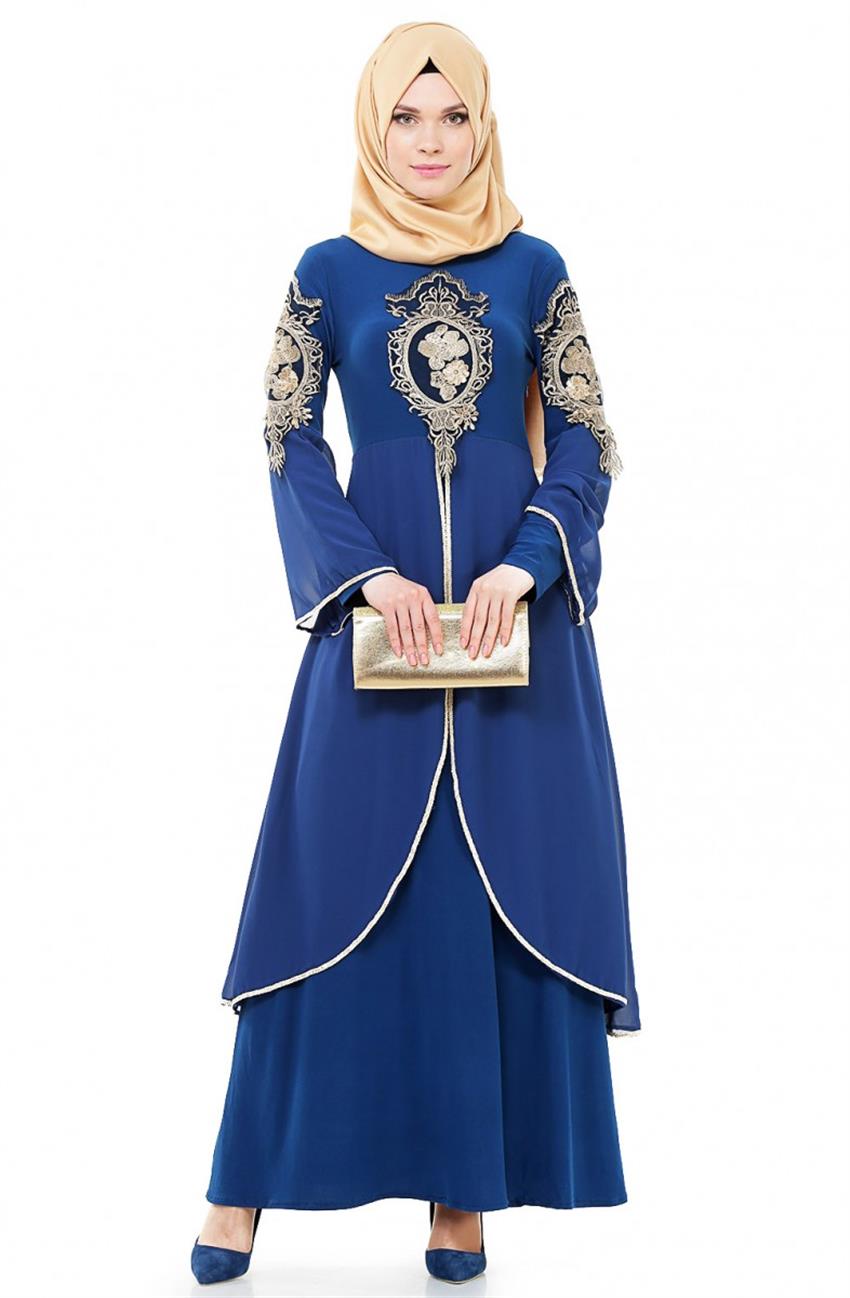 فستان-أزرق غامق ar-8392-47