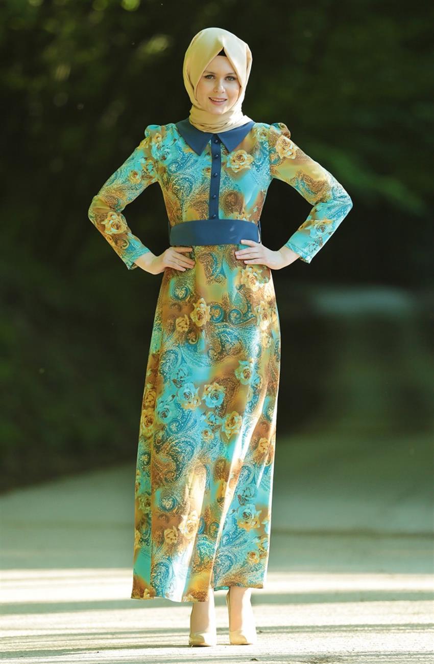 Dress-Turquoise BS1001-19