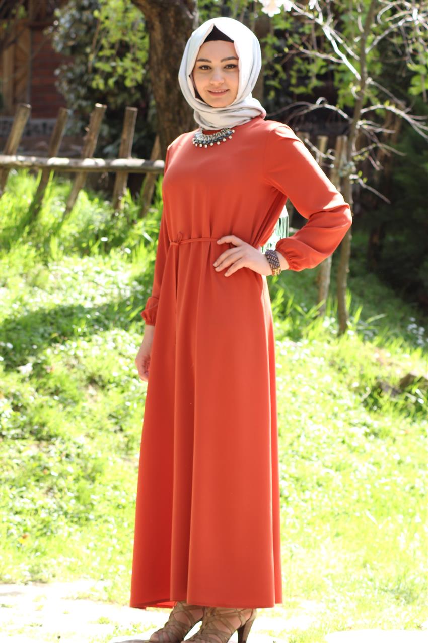 Sade Dress-Orange 459-37