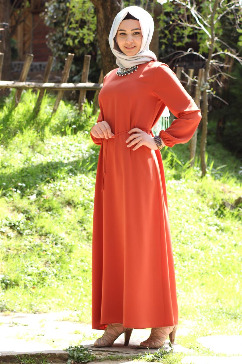 Sade Dress-Orange 459-37