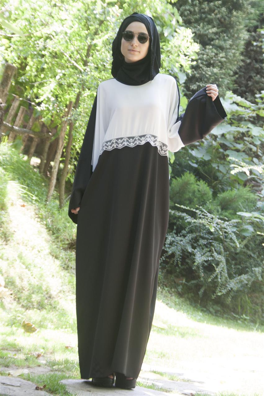 Dress-Black White 701-0102