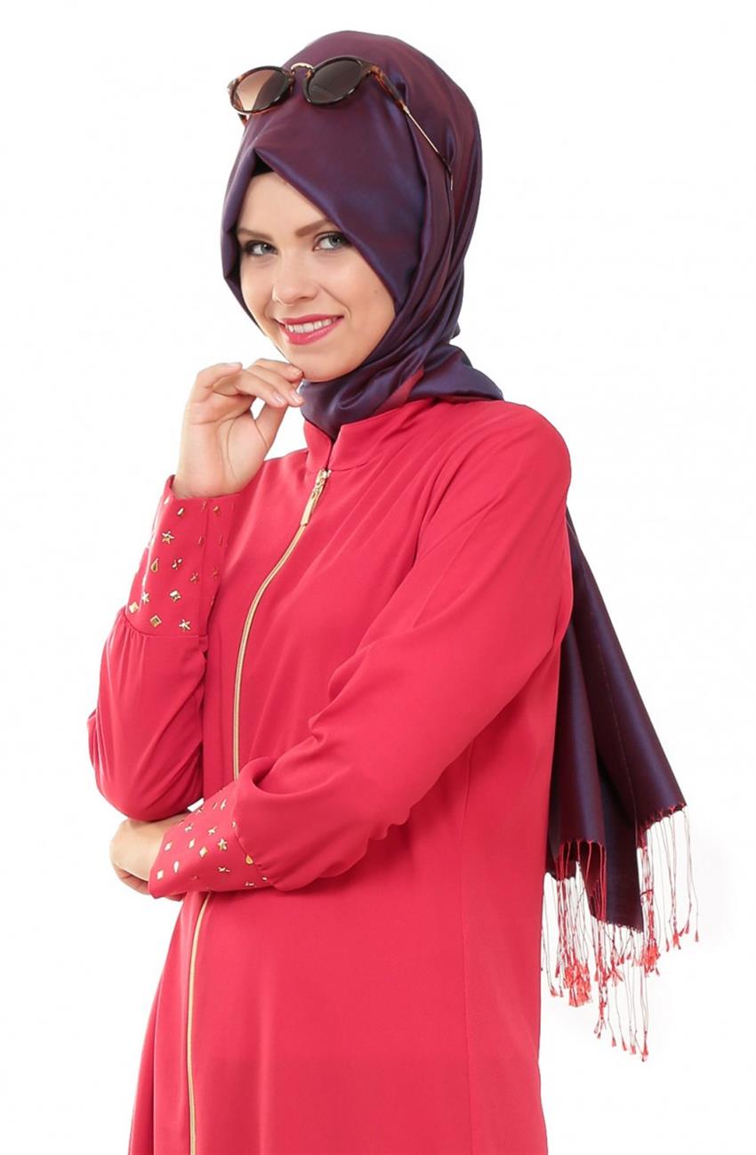 Abaya-Red d9017-34