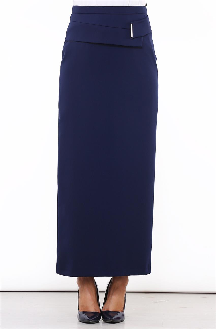 Skirt-Navy Blue KA-B6-12050-11