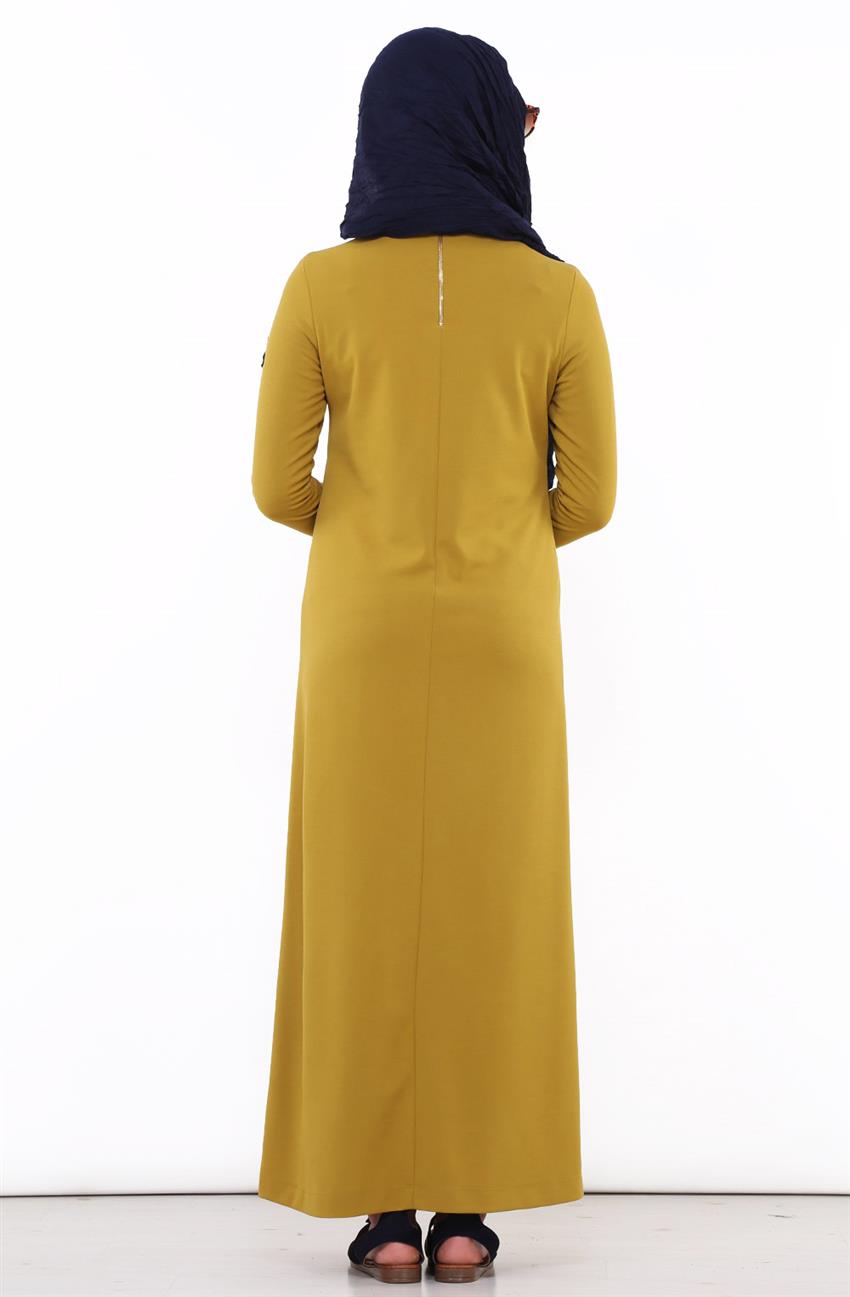 Dress-Olive KA-B6-23081-33