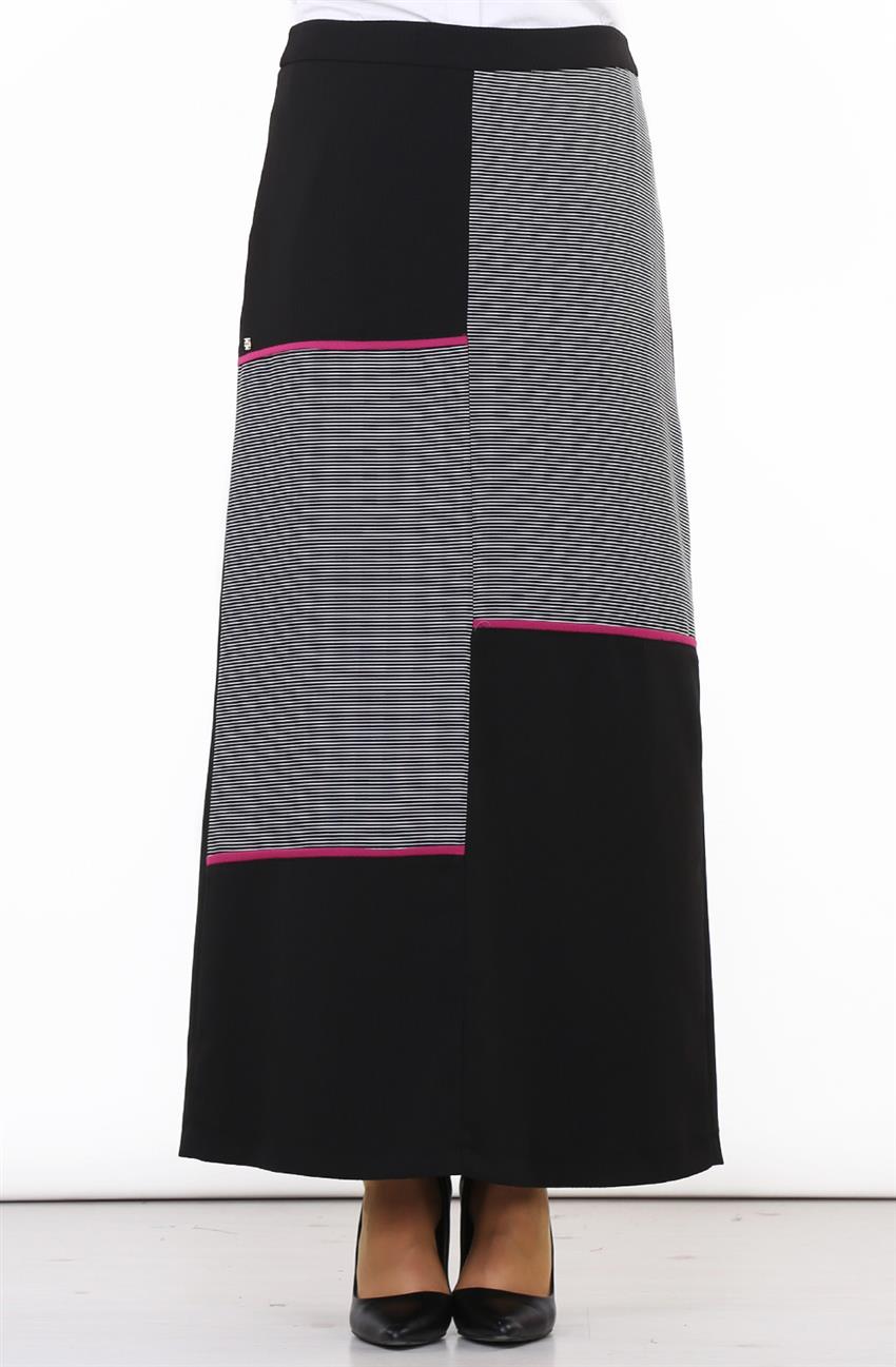 Skirt-Black KA-B6-12095-12