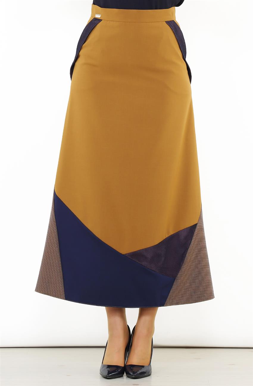 Skirt-Mustard DO-B6-52026-50