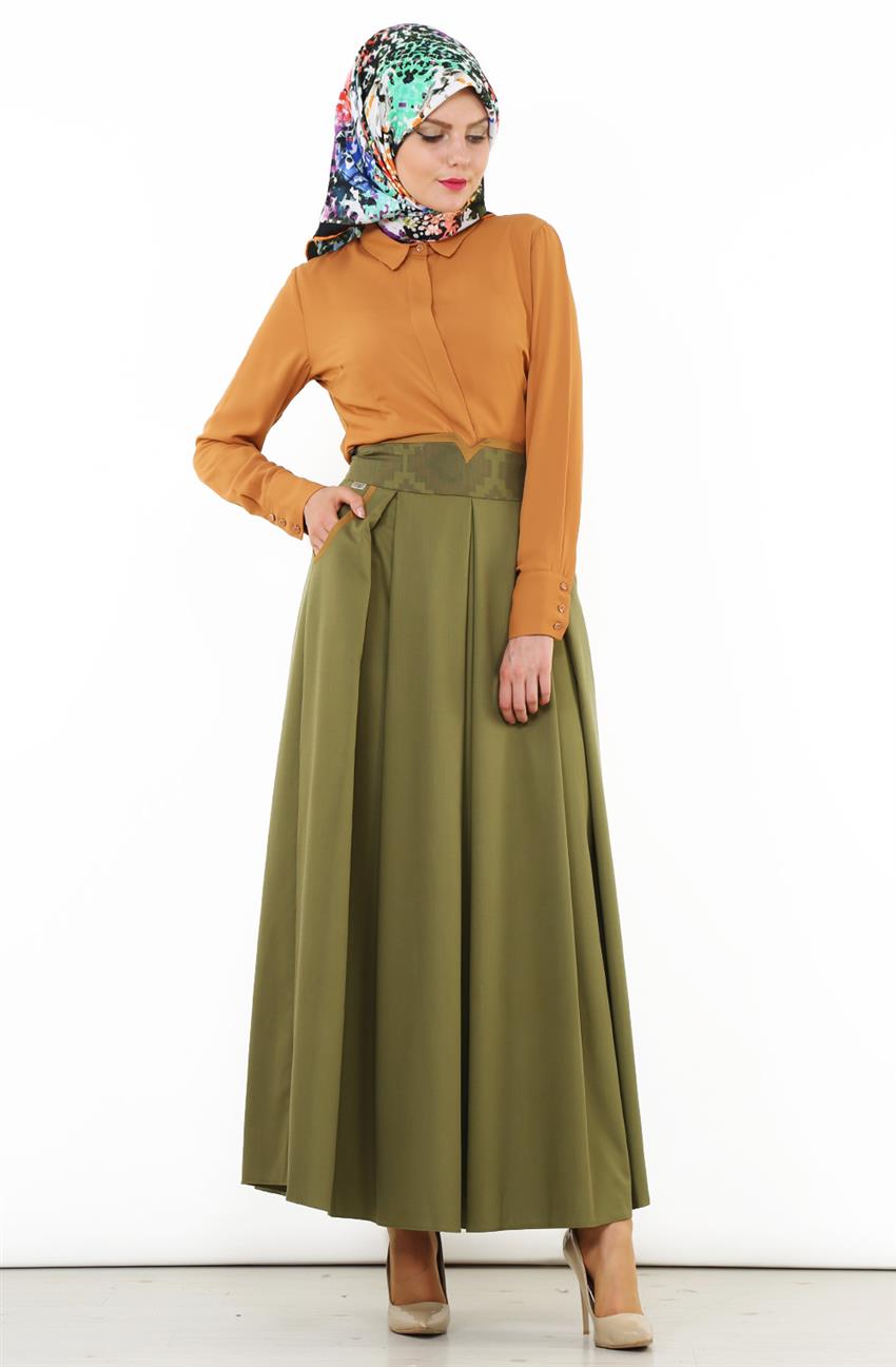 Skirt-Khaki DO-B6-52028-21