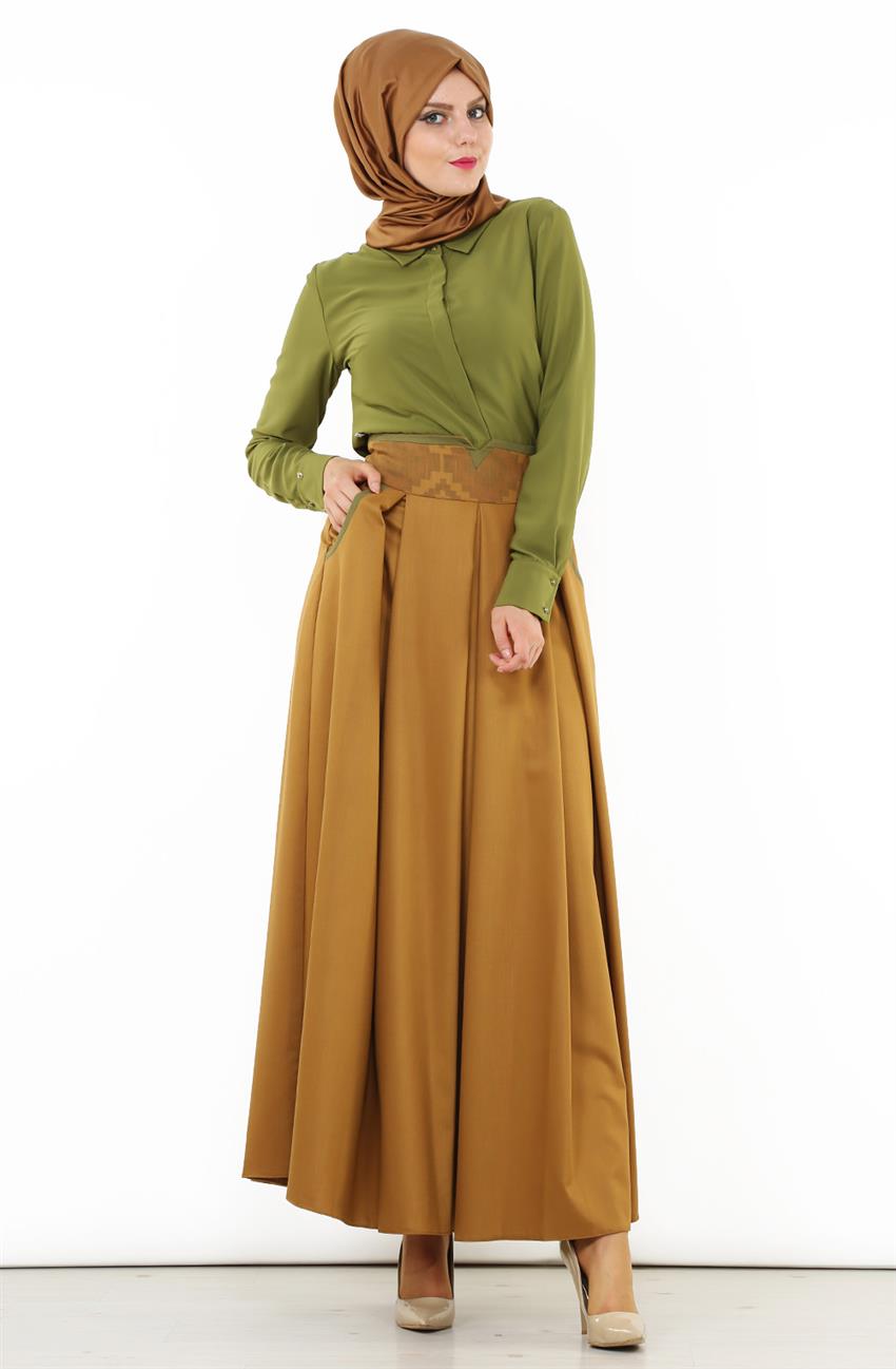 Skirt-Mustard DO-B6-52028-50