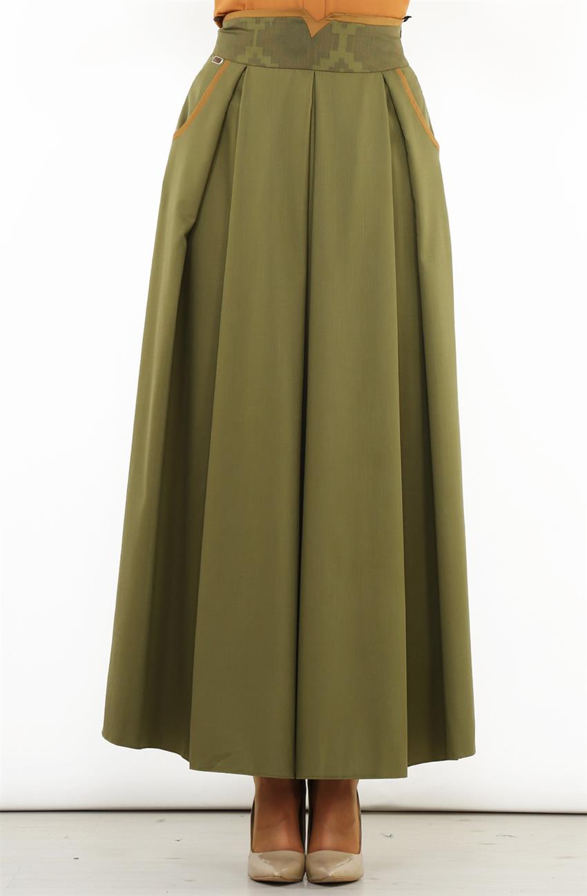 Skirt-Khaki DO-B6-52028-21