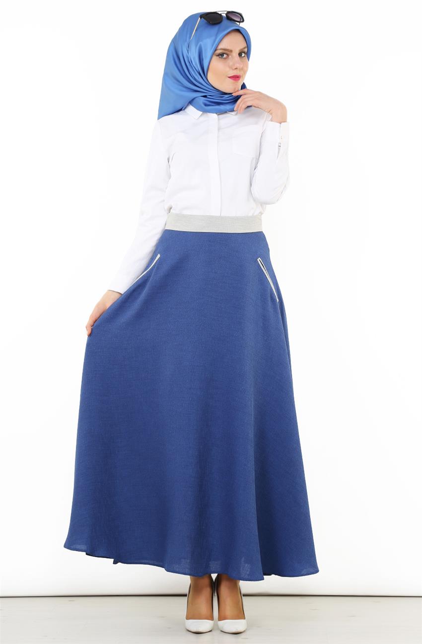 Skirt-Navy Blue DO-B6-52008-11